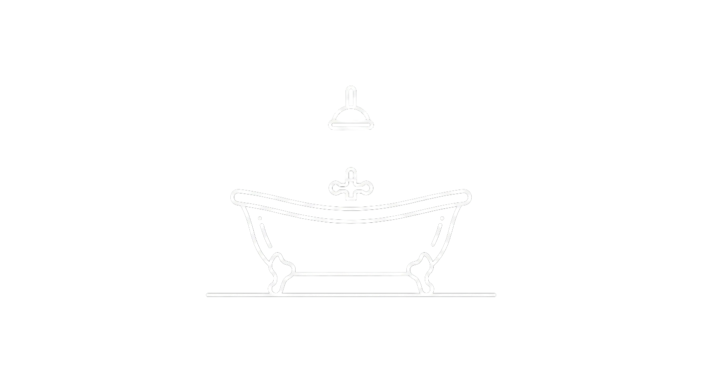 white icon bathtub