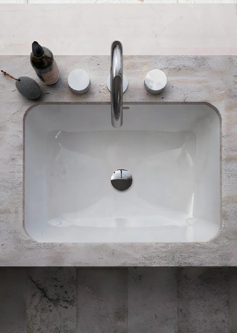 top view sink