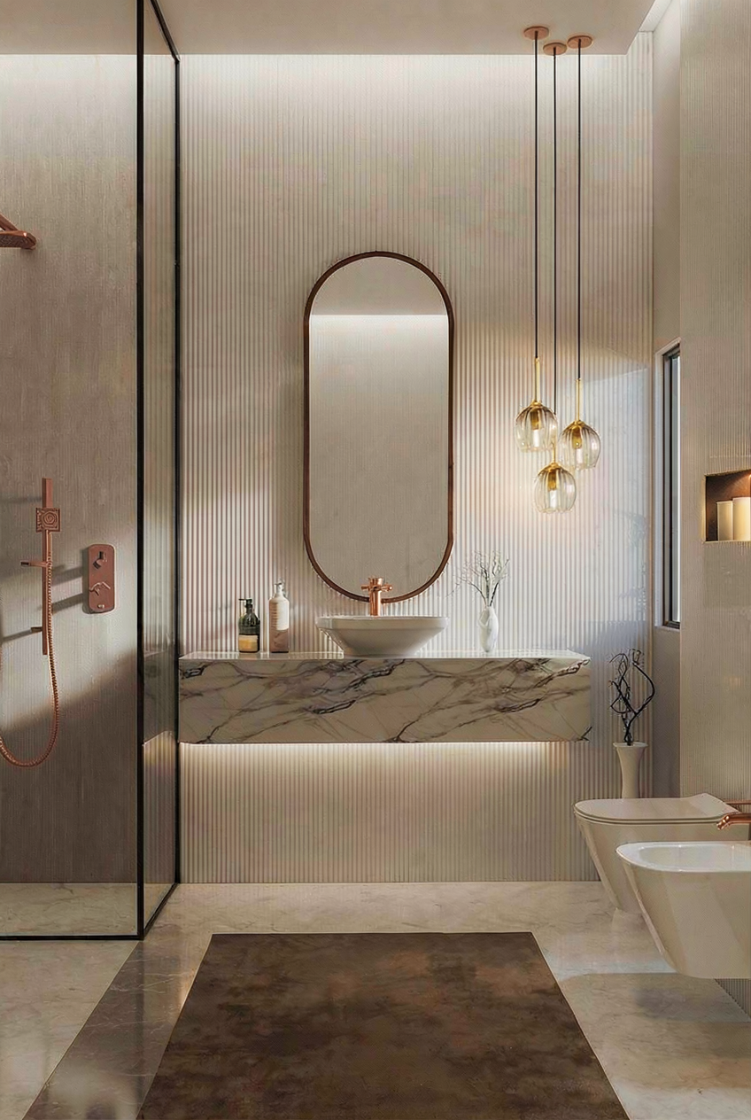 bathroom mirror