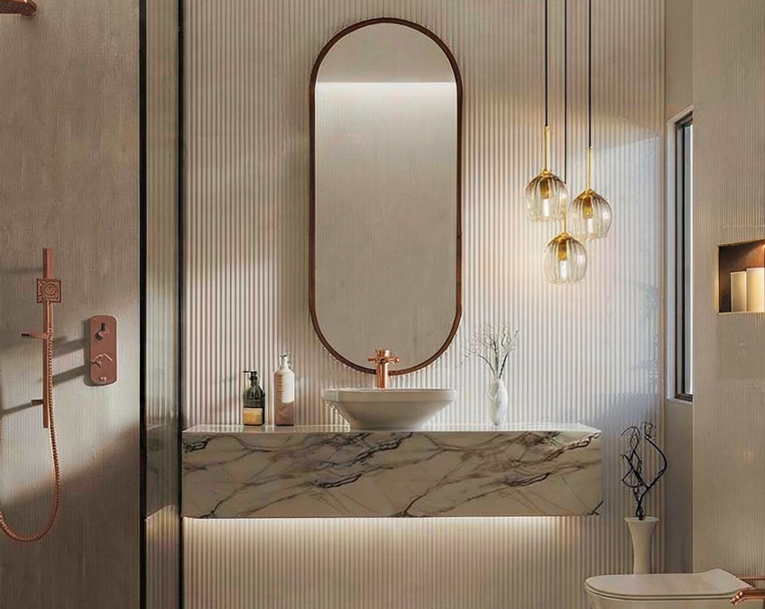 bathroom mirror