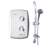 BlueWave 401 Shower Heater, 3.5kW, Chrome accessories