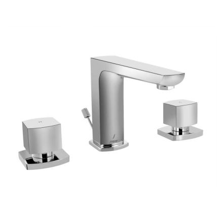 Jaquar Kubix Prime KUP-CHR-35191PM 3-Hole Basin Mixer With Pop Up Waste