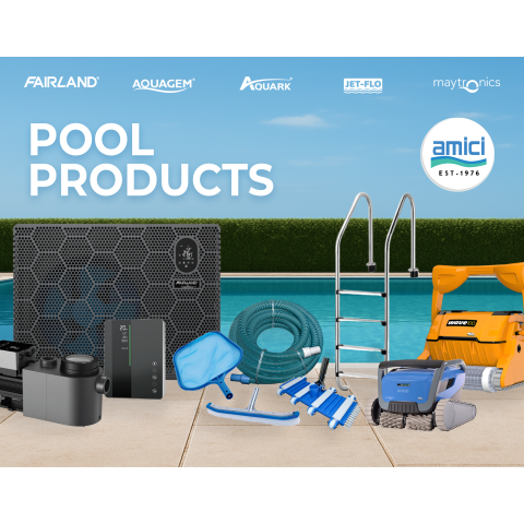 pool products banner for small screen