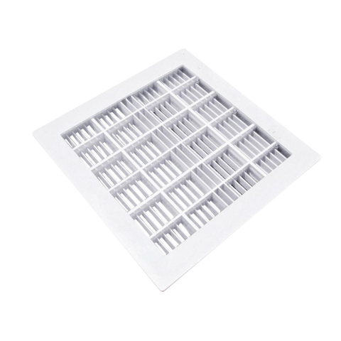 Jet-Flo Main Drain Cover, Frame and Grate, Square, 12" x 12"