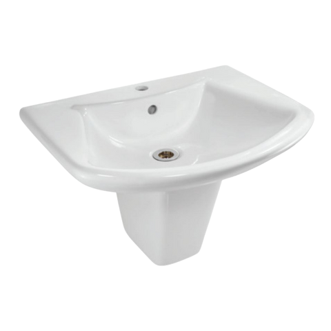 Jaquar Lyric Wall Hung Basin with Half Pedestal