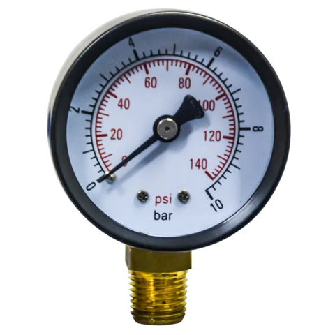 Jet-Flo Pressure Gauge, Bottom Connection