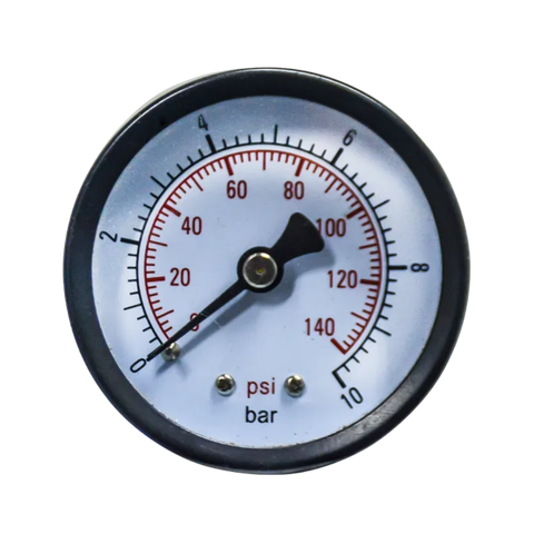 Jet-Flo Pressure Gauge, Back Connection