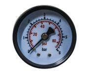 pressure gauge back connection