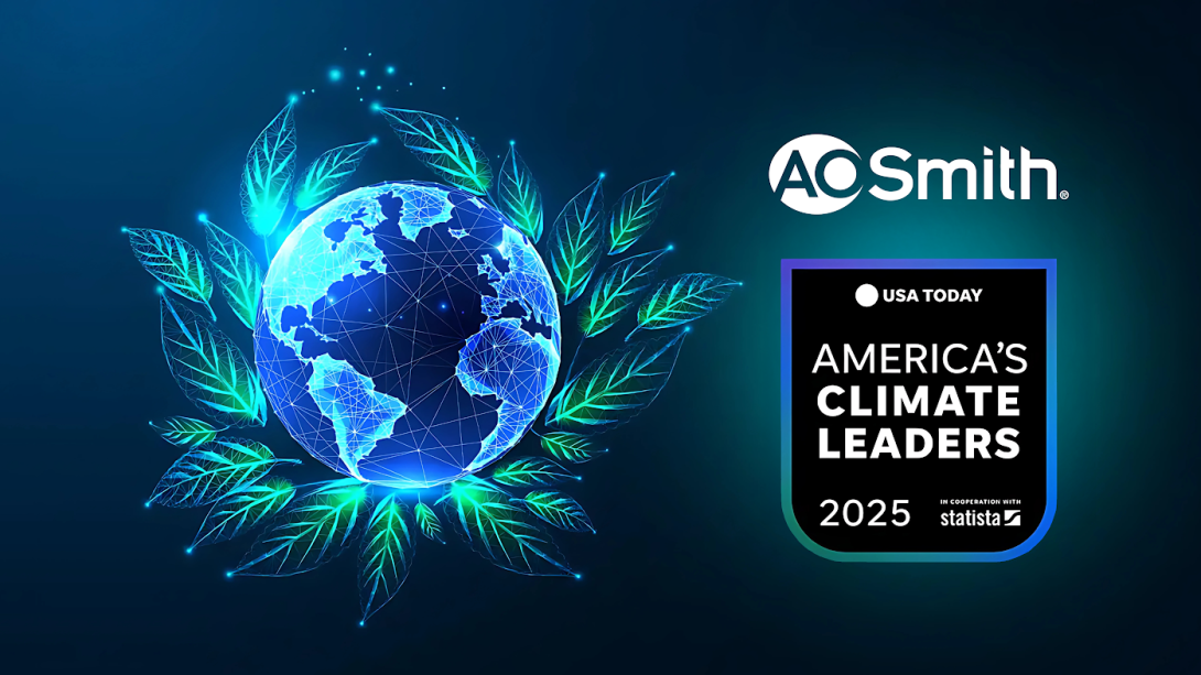 A.O Smith recognized as one of the Americas Climate Change Leaders 2025